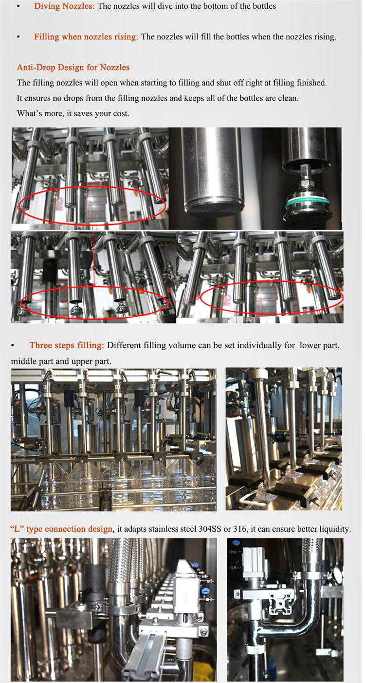 Ավտոմատ Servo Motor շշերի լցոնման մեքենա 4