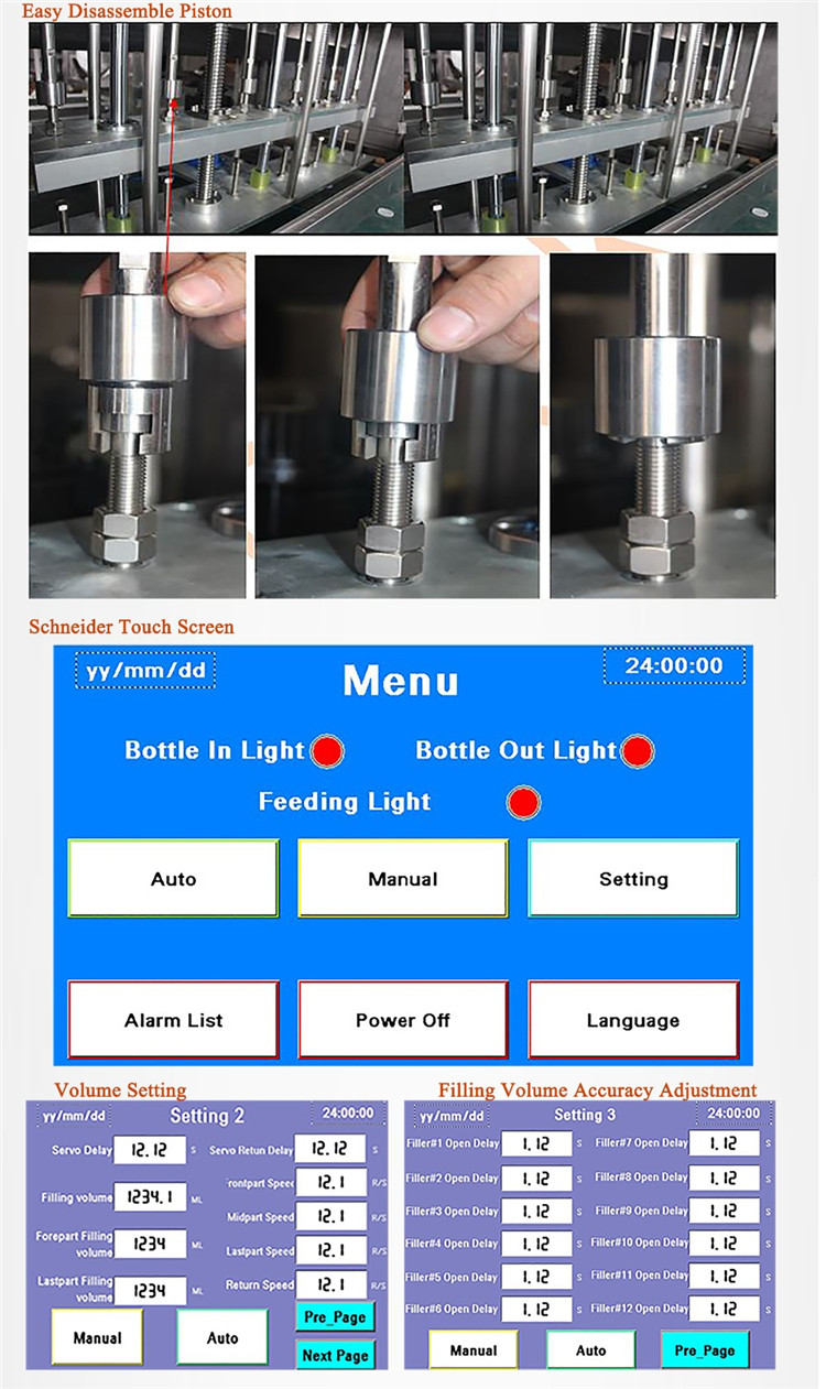 Automatic Servo Motor Bottle Filling Machine 6